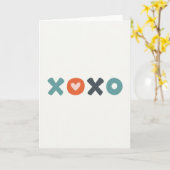 Carte d'amour Cercle Xoxo (Fleur jaune)