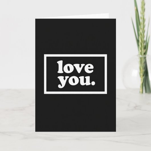 Carte d'amour classique romantique (Devant)