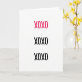 Carte d'amour classique Xoxo (Fleur jaune)