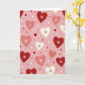 Carte d'amour Cœurs doux (Fleur jaune)