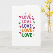 Carte d'amour colorée simple (Fleur jaune)