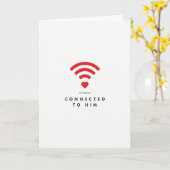 Carte d'amour « Connecté à lui » (Fleur jaune)