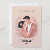 Carte d'amour cosy "The Best Husband" (Dos)