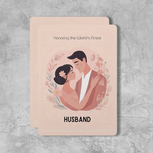 Carte d'amour cosy "The Best Husband"