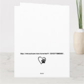 Carte d'amour Cute Canine (Dos)