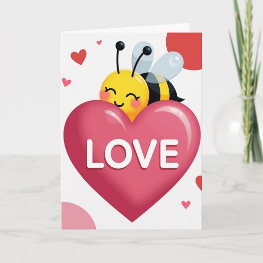 Carte d'amour d'abeille (Devant)