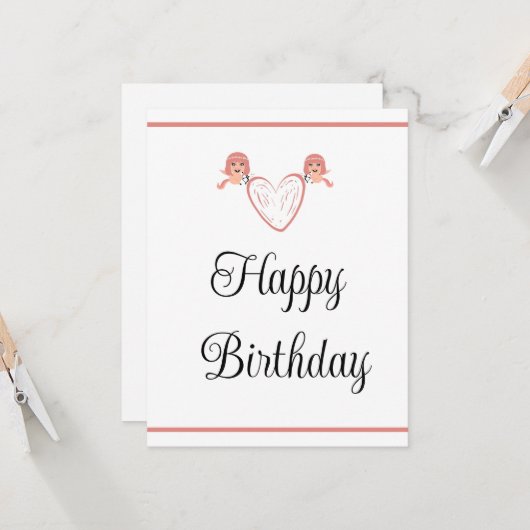carte d'amour d'anniversaire heureuse (Devant/Arrière en situation)
