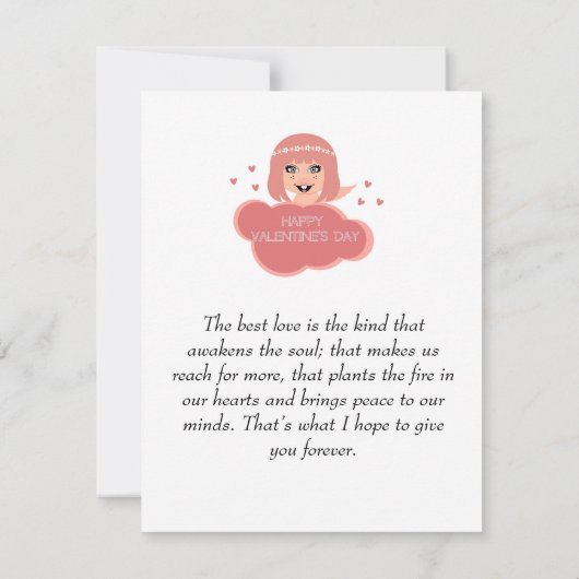 carte d'amour d'anniversaire heureuse (Dos)