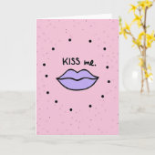 Carte d'amour de baiser romantique (Fleur jaune)
