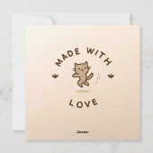 Carte d'amour de banc cosy (Dos)