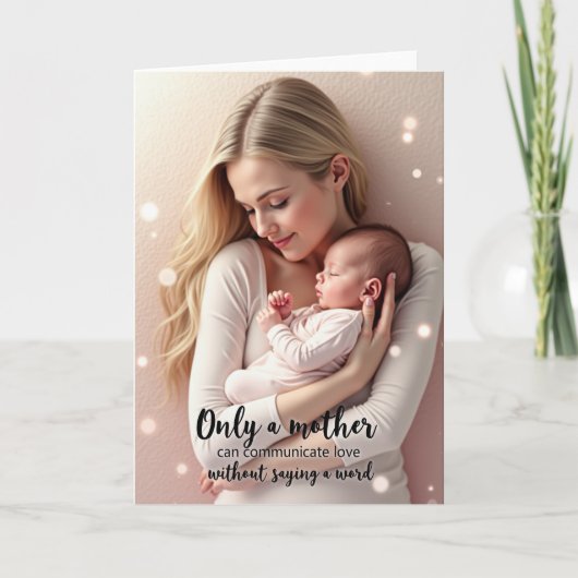 Carte d'amour de bébé endormi (Devant)