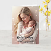 Carte d'amour de bébé endormi (Fleur jaune)