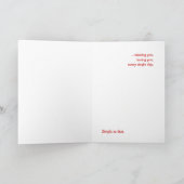 Carte d'amour de chat Pensant à toi (Intérieur)