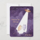 Carte d'amour de chat pour les couples de la Saint (Devant)