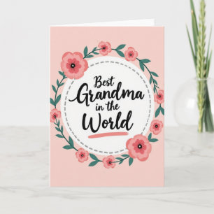 Carte d'amour de grand-mère adorable