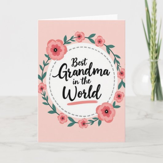 Carte d'amour de grand-mère adorable (Devant)
