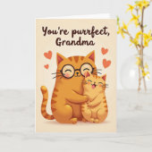 Carte d'amour de grand-mère parfaite (Fleur jaune)
