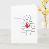 Carte d'amour de la fête des mères (Fleur jaune)