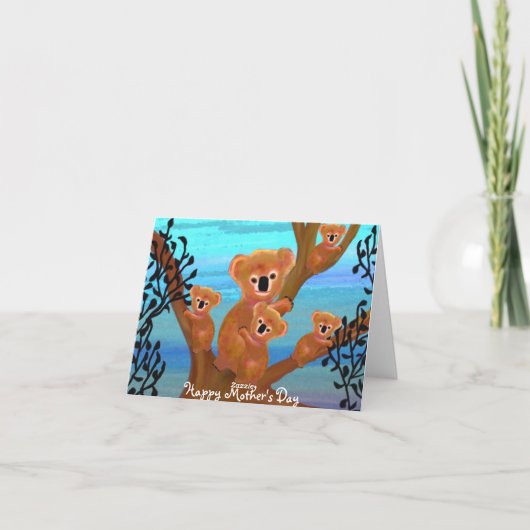 Carte d'amour de la mère Koala (Dos)