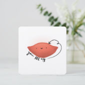 Carte d'amour de la pomme de terre douce (Debout devant)
