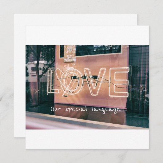 Carte d'amour de la Saint Valentin (Devant / Derrière)