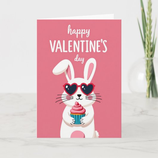 Carte d'amour de lapin de la Saint-Valentin (Devant)