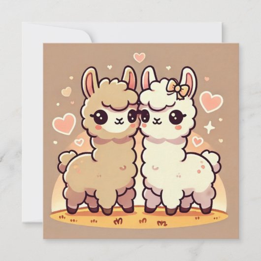 Carte d'amour de Llama (Devant)