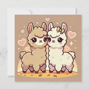 Carte d'amour de Llama