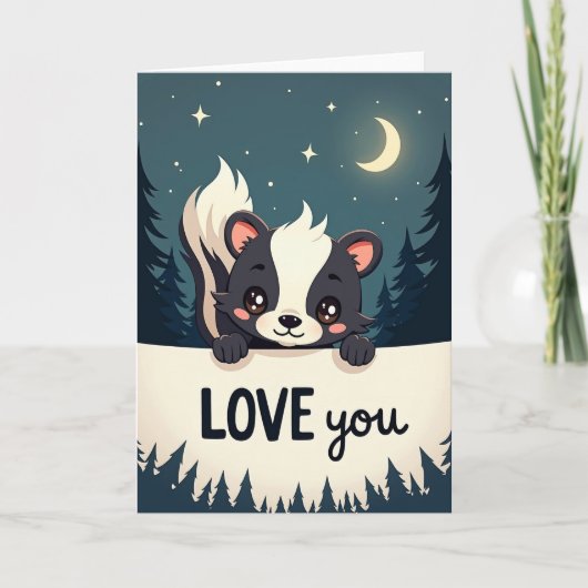 Carte d'amour de mouffette (Devant)