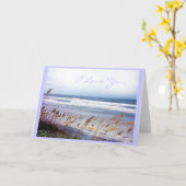 Carte d'amour de plage (Fleur jaune)