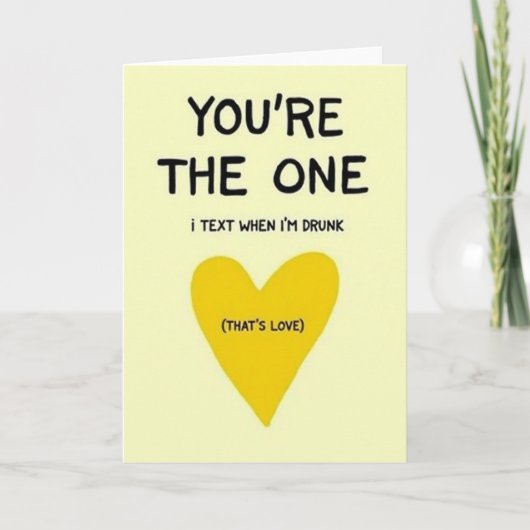 Carte d'amour de texto drôle (Devant)
