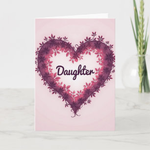 Carte d'amour des filles chéries