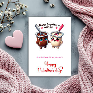 Carte d'amour drôle de la Saint-Valentin avec de l