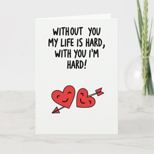 Carte d'amour drôle et coquine (Devant)
