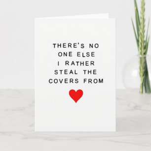 Carte d'amour drôle pour partenaire voleur de couv