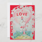Carte d'amour du lapin pour la Saint-Valentin (Devant)
