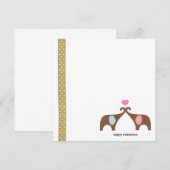 Carte d'amour éléphant 5x5 (Devant / Derrière)