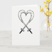 Carte d'amour et de force simple (Fleur jaune)