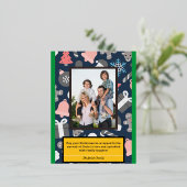 Carte d'amour et de rire de Noël chrétien (Debout devant)