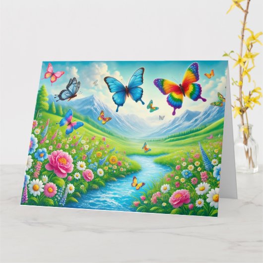 Carte d'amour éternel (Fleur jaune)