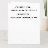 Carte d'amour éternel (Dos)