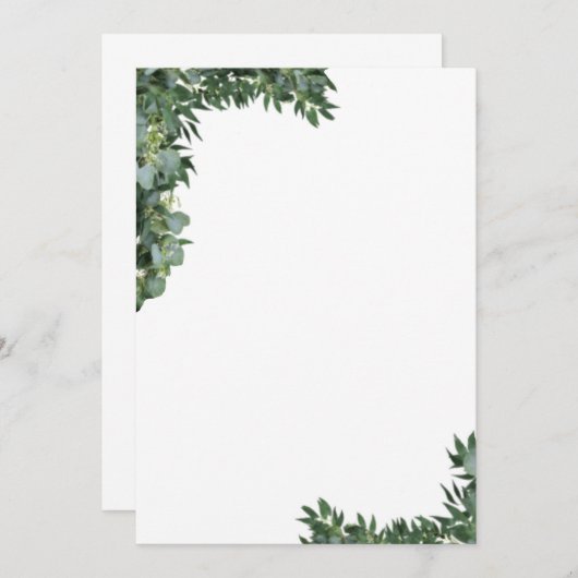 CARTE D'AMOUR EUCALYPTUS (Devant / Derrière)