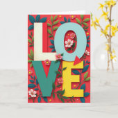 Carte d'amour florale vibrante (Fleur jaune)