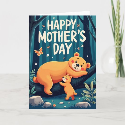 Carte d'amour Forêt à pois (Devant)