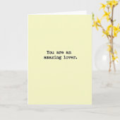 Carte d'amour incroyable (Fleur jaune)
