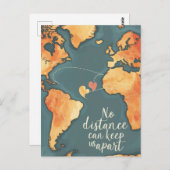 Carte d'amour longue distance (Devant / Derrière)