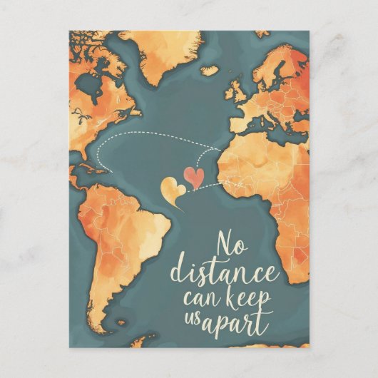 Carte d'amour longue distance (Devant)