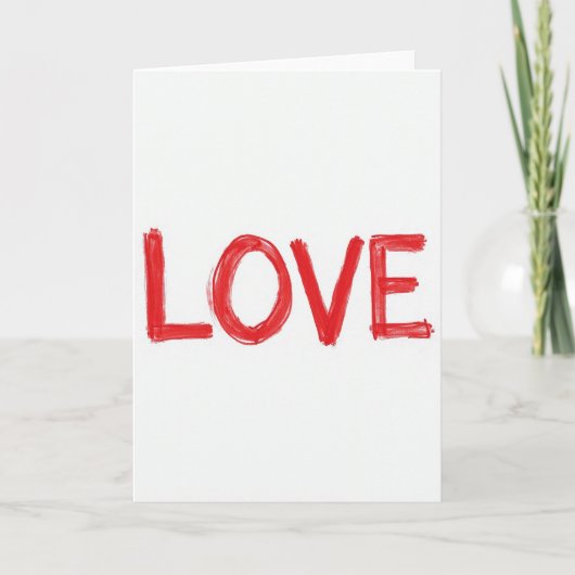 Carte d'amour manuscrite (Devant)