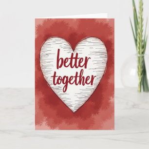 Carte d'amour Meilleur Ensemble