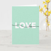 Carte d'amour minimale (Fleur jaune)